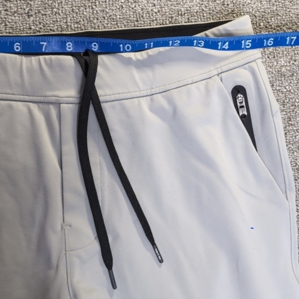 Public Rec Gamechanger 5 Pocket Gray Performance Joggers Size 32/34 - 30" inseam